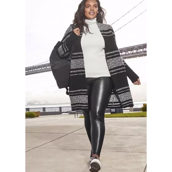 Athleta black faux leather leggings small - Picture 2 of 9